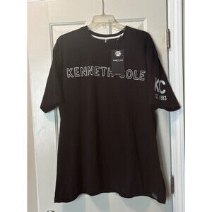 KENNETH COLE Men’s Big & Tall Black Graphic S/S Crew Neck Tee NWT Size 3X